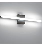 Combuh Bathroom Light Fixtures Dimmable Black Vanity Lights Bar 24 Inch 14W Bathroom Lights Over ...