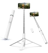 TELESIN 70" Phone Tripod Stand, Gravity-Activated Auto-Open Selfie Stick, Extendable Cell Phone S...