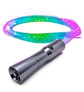 GloFX Sparkle Fiber Space Whip Remix | Programmable LED Fiber Optic Whip | 6 Ft 360° Swivel Super...