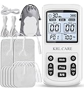 3-in-1 TENS Unit Muscle Stimulator, EMS Massage Machine with 40 Intensities for Gradual Shoulder,...