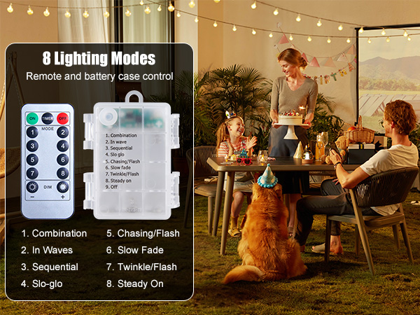 8 Lighting Modes
