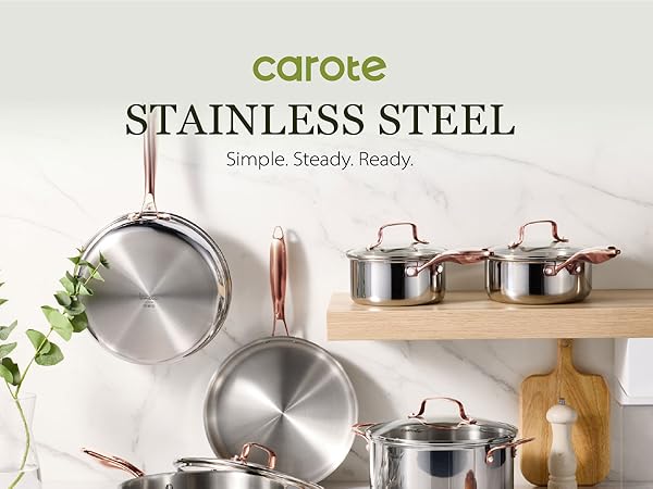 stainless steel cookware set