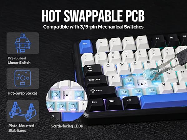 TH85 Wireless Gaming Keyboard