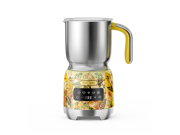 Floral Printed Milk Frother