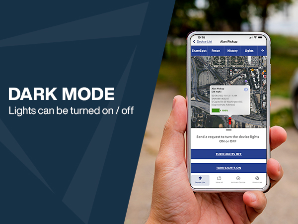 Dark Mode — Lights can be turned on / off