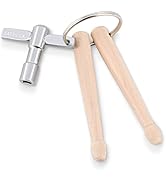 EASTROCK Mini Drumsticks Drum Key Keychain Percussion Tool