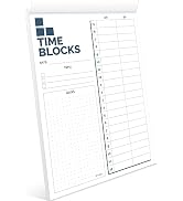 Time Blocking Planner 10"x7", Daily Time Box, Time Management Tool, Undated Daily Schedule Organi...