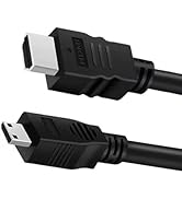 Mini HDMI to HDMI Cable 2FT, 4K 60Hz Bidirectional HDMI to Mini HDMI Cable, High Speed HDMI 2.0 M...