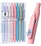 Fenmay 8 Pack Smooth Writing Gel Pens, 0.7mm Fine Point Black Ink Pens | Quick Dry No Smudge, Sof...