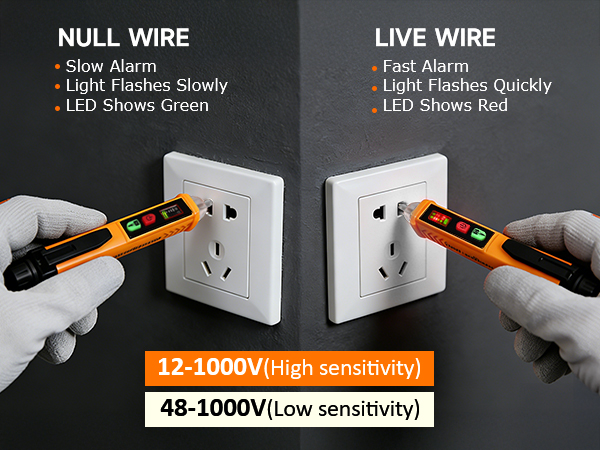 non contact voltage tester AC 12V/48V-1000V