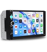 CAMECHO 7 Inch Double Din Car Stereo Touch Screen Bluetooth Car Radio Support Mirror Link FM Radi...