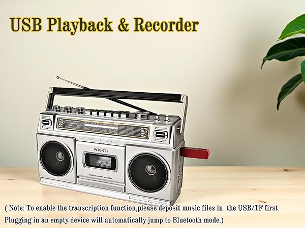 VINTAGE CASSETTE PLAYER recorder sliver