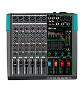 Depusheng PA6 professional DJ audio mixer 6 channel input built-in 256 kinds of DPS effects suppo...