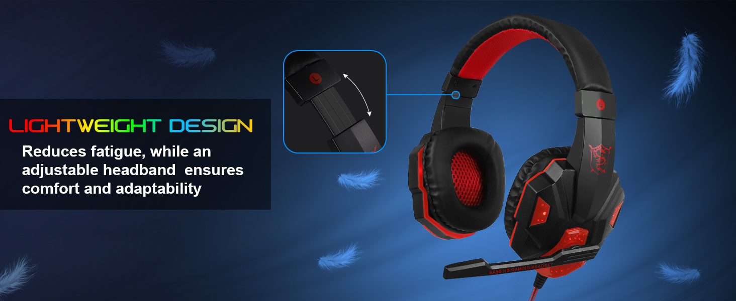 gaming headset backlit headset