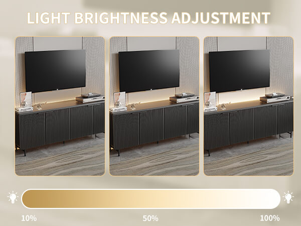 TV stand with led light
