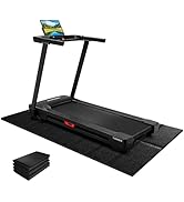 Treadmill Mat for Carpet Floors, 63"×30", 0.2" Thick Walking Pad Mat for Hardwood Floors Protecti...