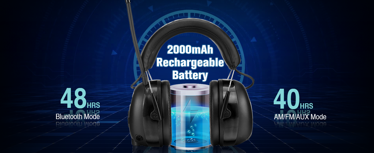 2000mAh rechargeable battery