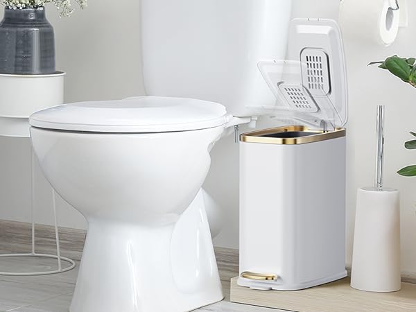 Small Bathroom trash cans with lids