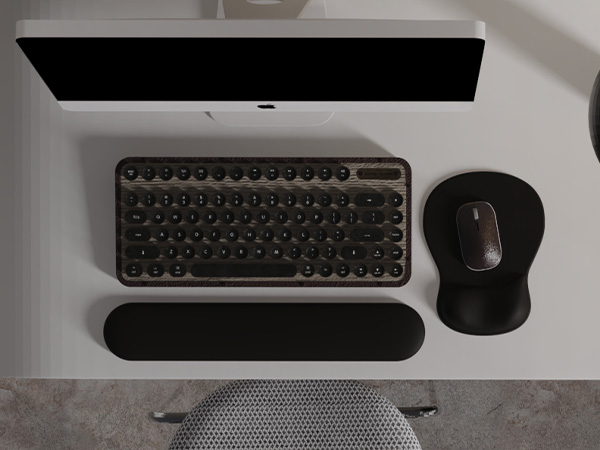 ErgoComfort Gel Wrist Rest Mouse Pad black