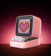 Divoom Ditoo Retro Pixel Art Game Bluetooth Speaker with 16X16 LED App Controlled Front Screen (P...