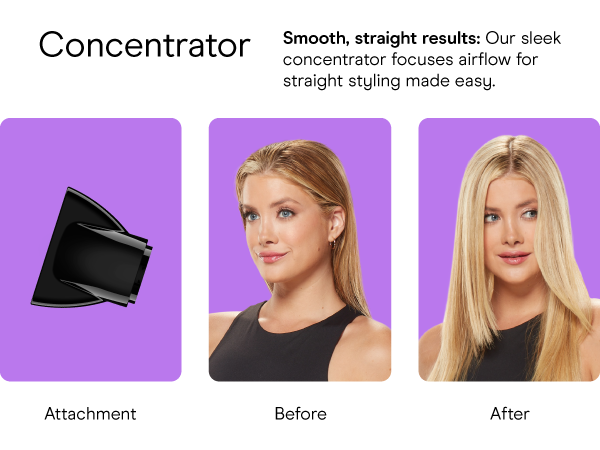 Conair 3 in 1 ionic tourmaline ceramic dryer with comb bristle brush and thermal comb less frizz