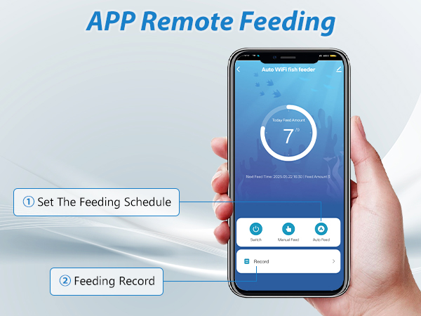 APP remote fish feeder