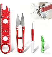 4 Pcs Sewing Machine Needle Threader with Seam Ripper, 4 in 1 Automatic Needle Threading Tool wit...
