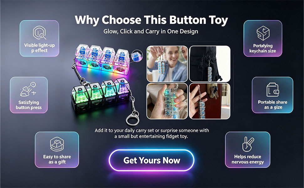 Keyboard Fidget Keychain
