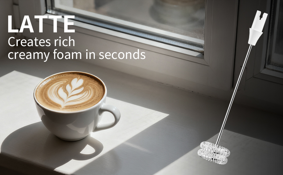 Spring whisk for creamy froths