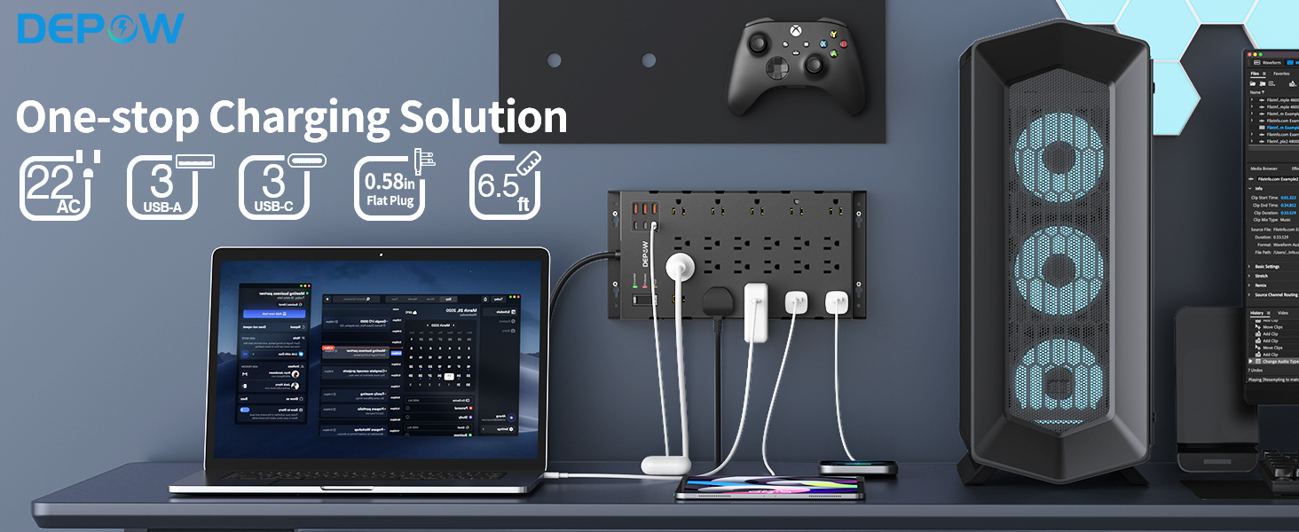 extension cord with multiple outlets