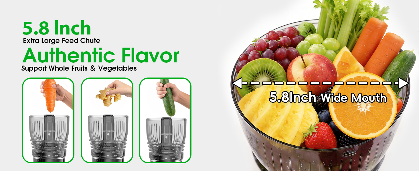 5.8&amp;#34; Large Feed Chute