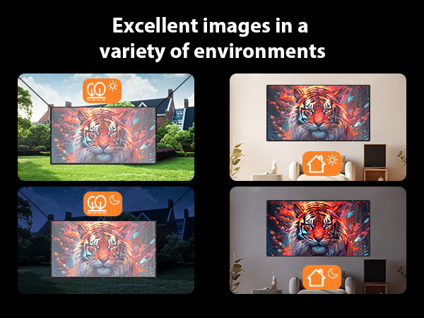 outdoor screen projector