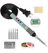 Soldering Iron Kit, 60W-120W LED Digital Soldering Kit, 110V-230V Soldering Welding Kit with Iron...