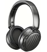 MMWOWARTS Bluetooth Headsets with 35H Playtime, HiFi Stereo Foldable Headphones-Solid Black (beiyon)