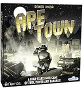 Ape Town by Reiner Knizia – for 2 to 4 Players Ages 10+ – Area Control Tile Laying Board Game