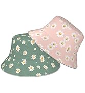 Bucket Hat Double-Side-Wear Reversible Sun Hat Beach Travel Hiking for Women Men