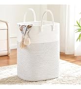 Artfeel Laundry Basket,Woven Cotton Rope Laundry Hamper,60L Versatile Storage for Dirty Clothes,B...