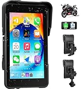 CarPlay Screen for Motorcycle,Portable Carplay/Android Auto for Motorcycle,5” IPS Waterproof Port...
