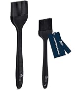 HOTEC Basting Brushes Silicone Heat Resistant Pastry Brushes Spread Oil Butter Sauce Marinades fo...