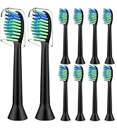 Toothbrush Heads Replacment Compatible with 7am2m AM102/AM105 Sonic Electric Toothbrush - Soft Br...