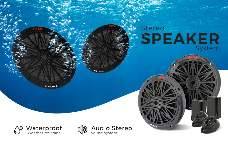 Marine speaker, Waterproof speaker, Dual speaker, Dual marine speakers, Pyle Speaker