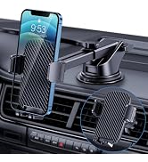 TICILFO Car Phone Holder [Military-Grade Suction] Phone Stand for Car [Super Stable] Automobile C...