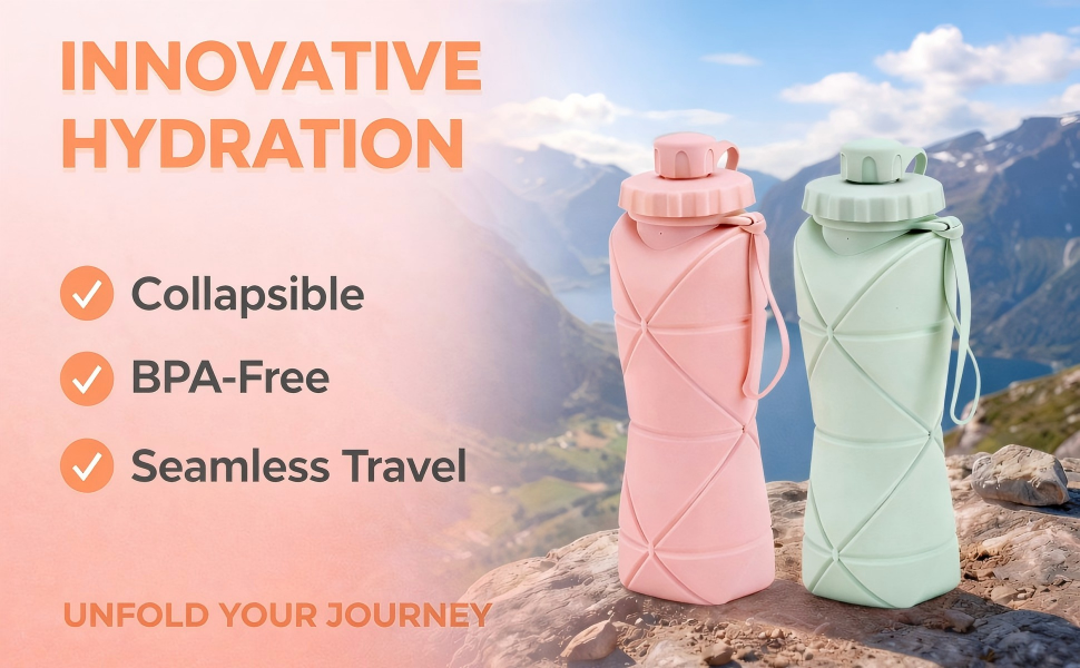 Collapsible Travel Water Bottle