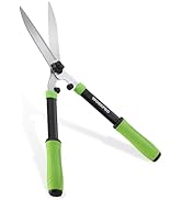 WORKPRO Hedge Shears, 23'' Manual Hedge Trimmers with Chrome Plated Steel Blade &amp; Ergonomic Handl...