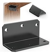 Wuno Shop 2"x4" Galvanized Corner Brace, 90 Degree Angle Iron Brackets with Holes, Metal Joint Br...