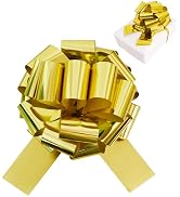 TONIFUL 12 Inch Gold Large Bow Giant Big Pull Bow for Car, Bikes, Table, Big Toys, Applicants, Fr...