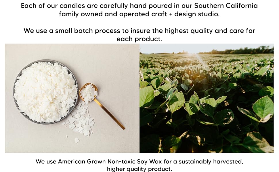 american grown nontoxic non-toxic soy wax sustainable harvest 
