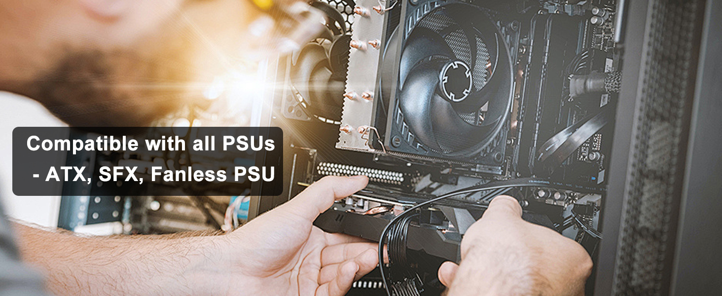 CPU 8 pin to 8+4 pin Power Adapter
