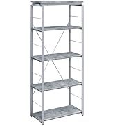 Donext 5 Tier Laminated Storage Shelves, Heavy Duty Metal Storage Utility Rack Shelf Unit for War...