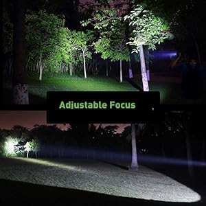 Tactical flashlight zoomable